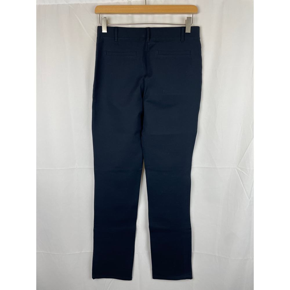 Quince Women's Ultra-Stretch Ponte Straight Leg Pant 30" Inseam Navy Blue Size S - Picture 5 of 9